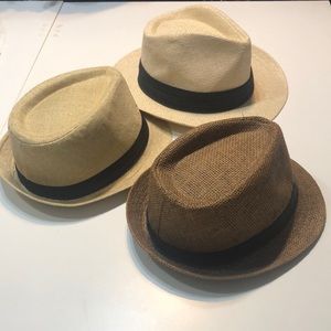 Three hats not labeled but cute :)